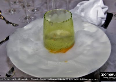 Huevo poché con salsa de trufa, cuscurros de pan y jamón ibérico / Oloroso el Gobernador de José Hidalgo, D.O. Jerez