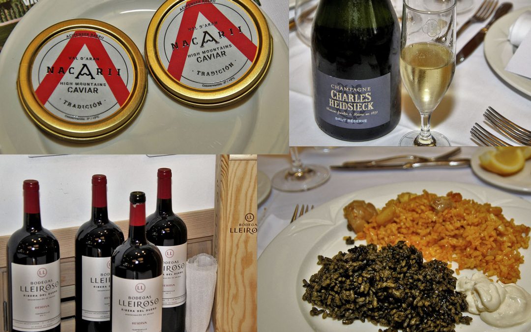 Magnífica degustación de Caviar Nacarii y champagne Charles Heidsieck en el restaurante L’Albufera, del Hotel Meliá Castilla