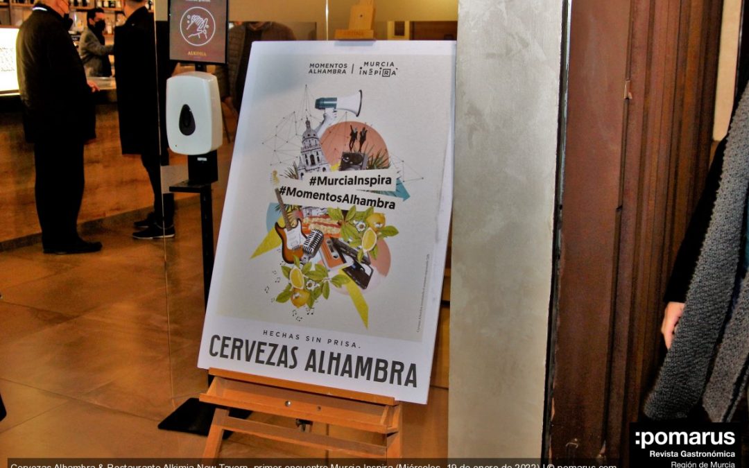 Cervezas Alhambra & Restaurante Alkimia New Tavern, primer encuentro Murcia Inspira
