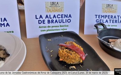 El Restaurante La Alacena, ganador de las Jornadas Gastronómicas del Arroz de Calasparra 2023 celebradas en Lorca