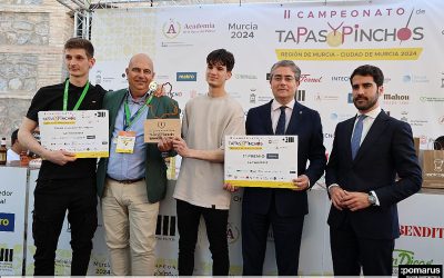 El 1º premio del  II Campeonato de Tapas y Pinchos de la Región de Murcia ha sido para Javier Cárceles, de La Tapeoteca (Murcia)