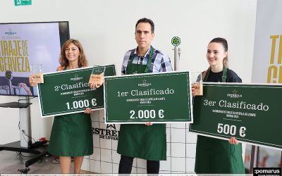 Antonio Martínez, de Tandem Kitchen & Bar en Calasparra, ganador del III Concurso de Tiraje de Cerveza de Estrella de Levante